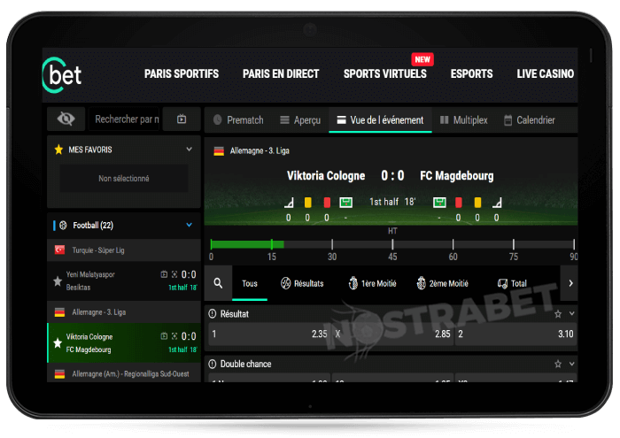 version du site Web mobile cbet