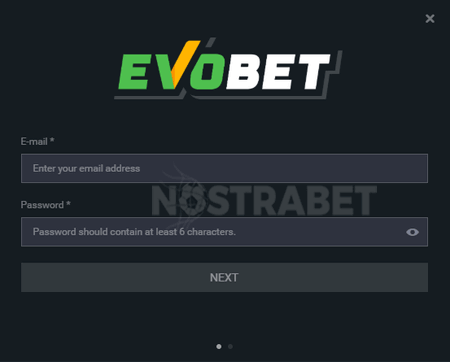 evobet registration form