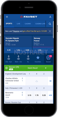 Favbet's Mobile App