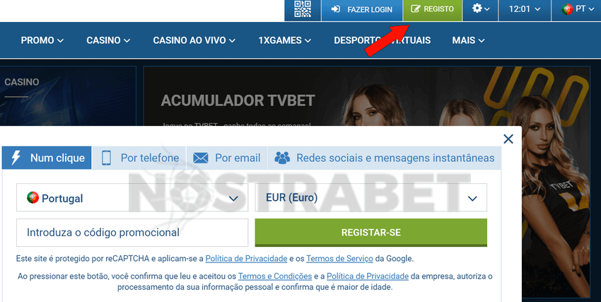formulário de inscri??o 1xbet
