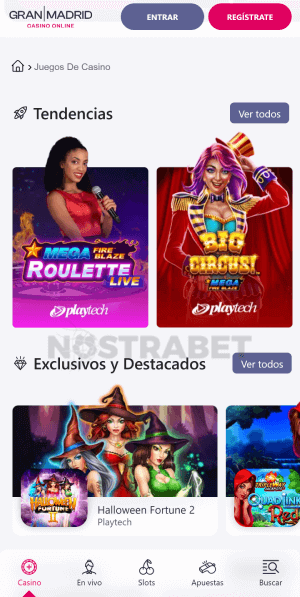 Gran Madrid juegos de casino para móvil