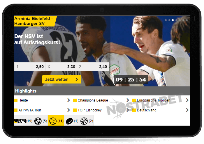 Interwetten für Tabletten