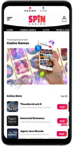 Spin mobile casino